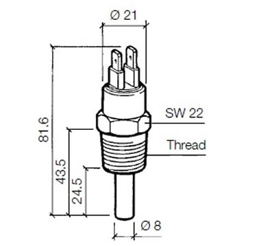 Temperature switch 96°C